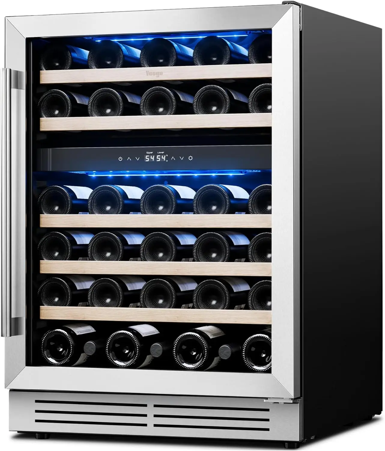 Wine Beer Glass - Bottles, 40-65°F Wine Refrigerator Glass Door,