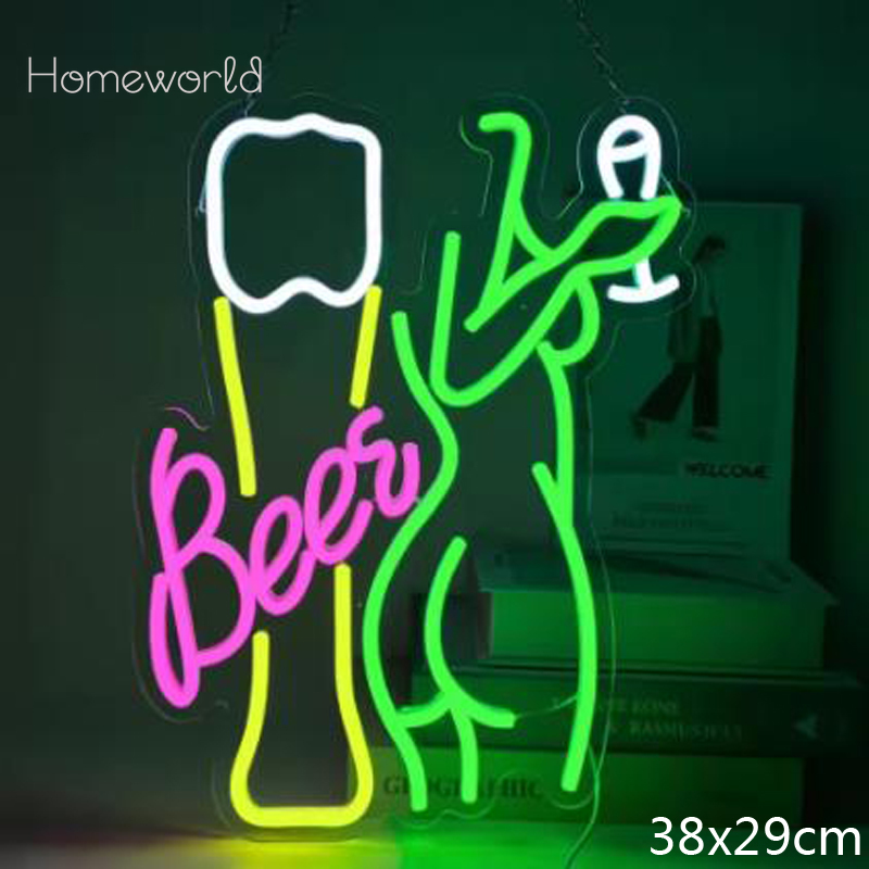 Wine Beer Store - Beer Women's Body Neon Light sign