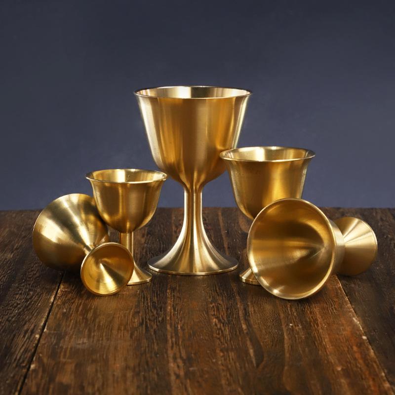 Wine Beer Glass - New 1pcs S/M/L Vintage Brass Mug