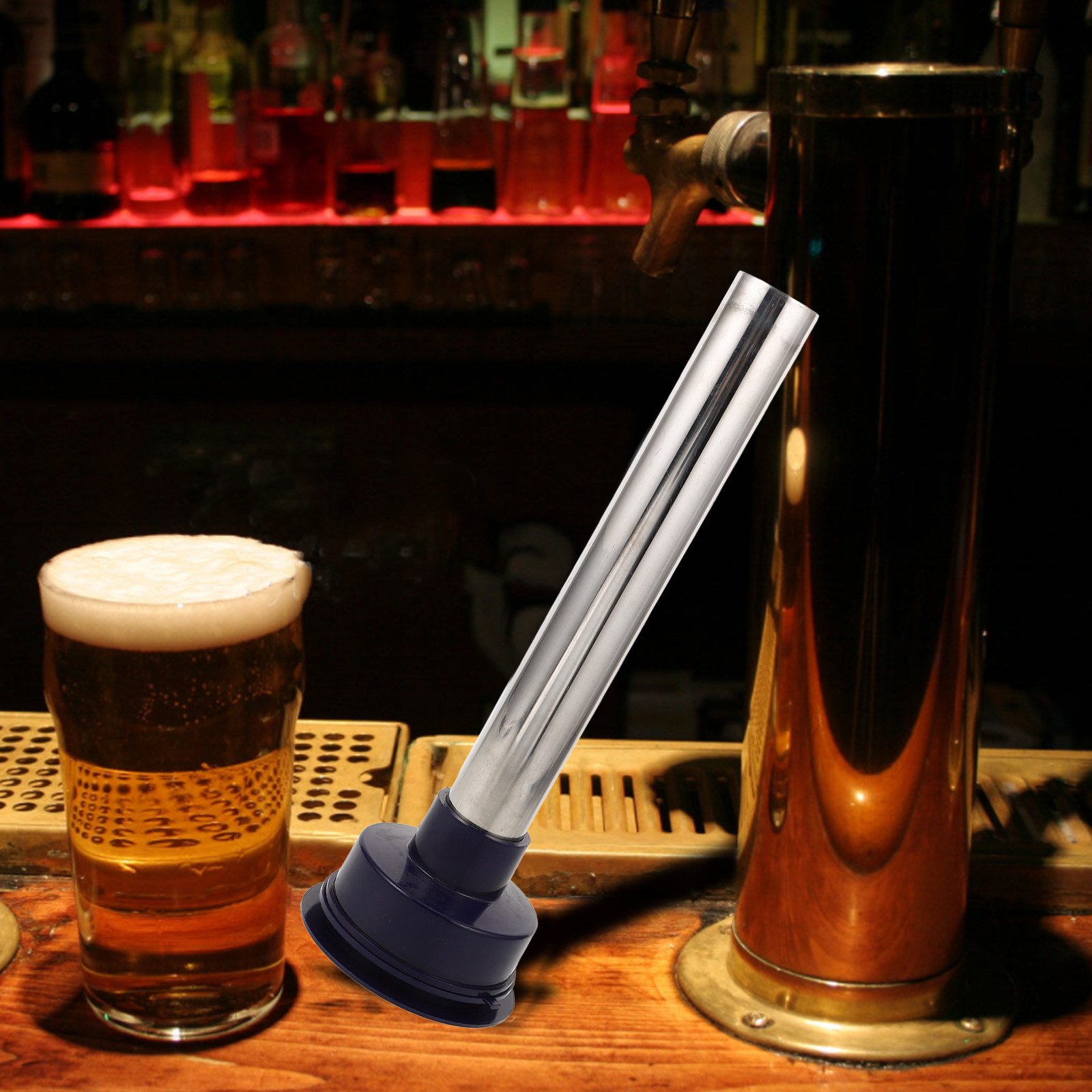 Wine Beer Cooler - Reusable Stainless Steel Ice Column Tube