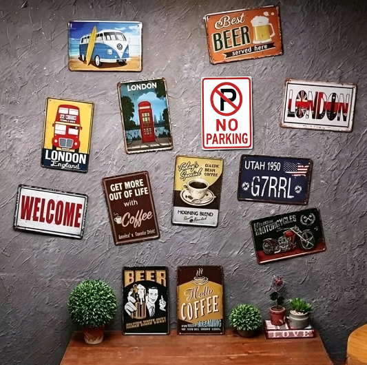 Cats and Wine Vintage Metal Si - Beer Wine Gin recensie en prijs