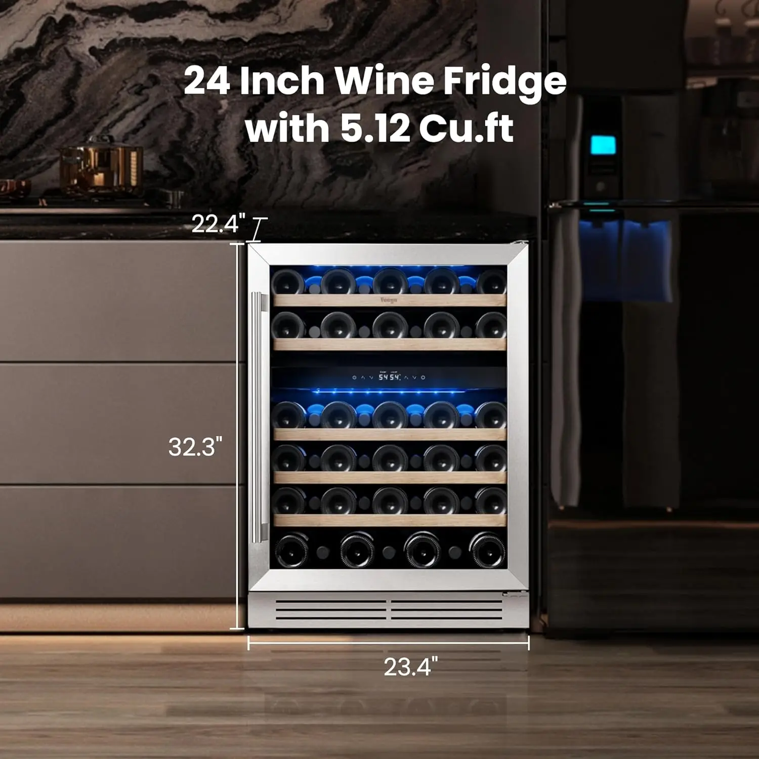 Bottles, 40-65°F Wine Refriger - Wine Beer Glass recensie en prijs