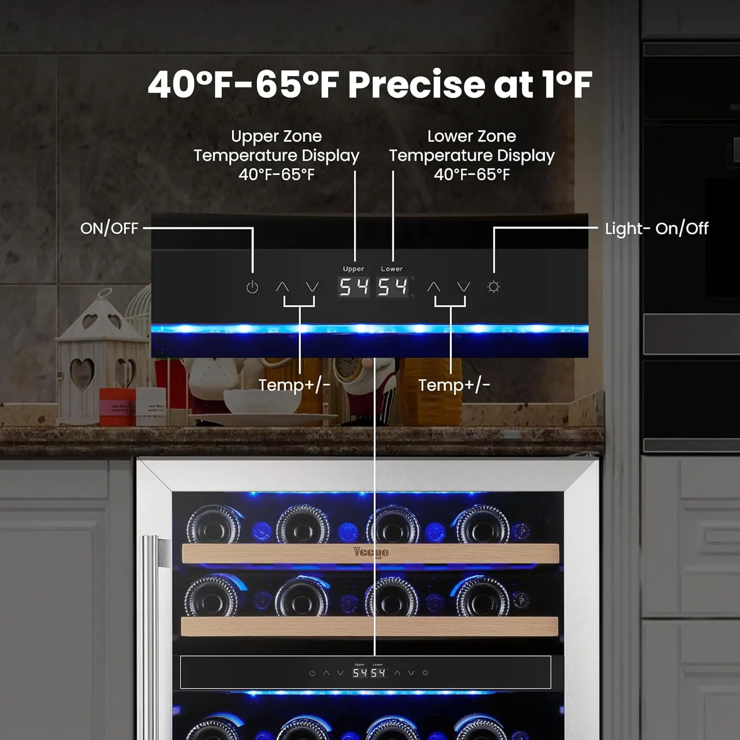 Bottles, 40-65°F Wine Refriger - Wine Beer Glass recensie en prijs
