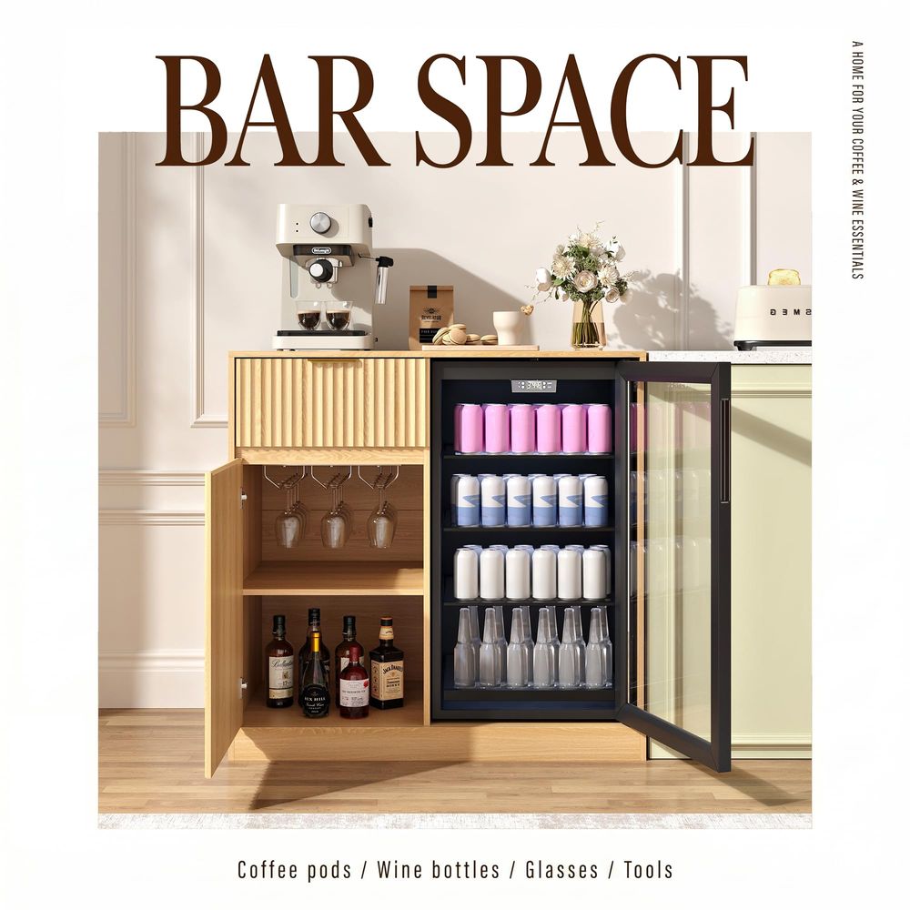 Fridge Cabinet with Power Outl - Wine Beer Cooler recensie en prijs