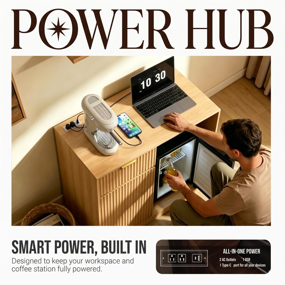 Fridge Cabinet with Power Outl - Wine Beer Cooler recensie en prijs