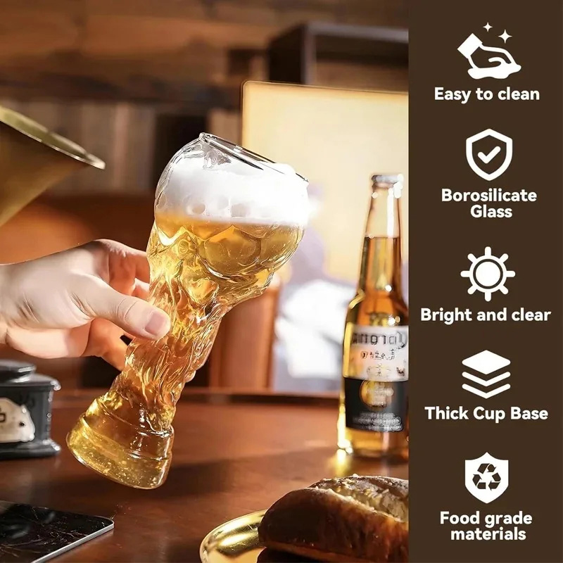 New Football Tournament Trophy - Wine Beer Glass recensie en prijs