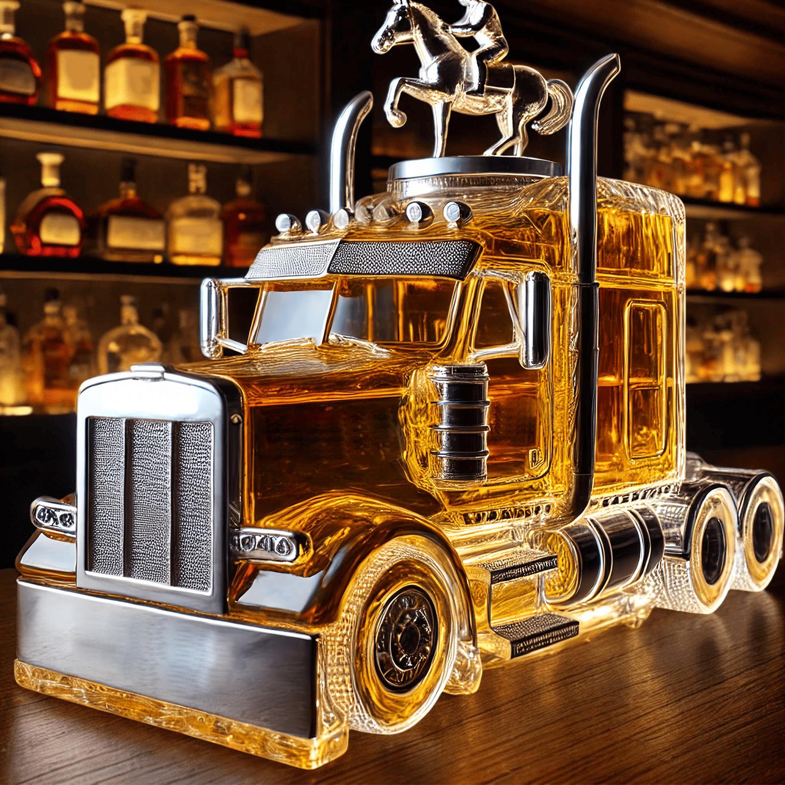 Car Glass Wine Bottle Half Tru - Wine Beer Truck recensie en prijs