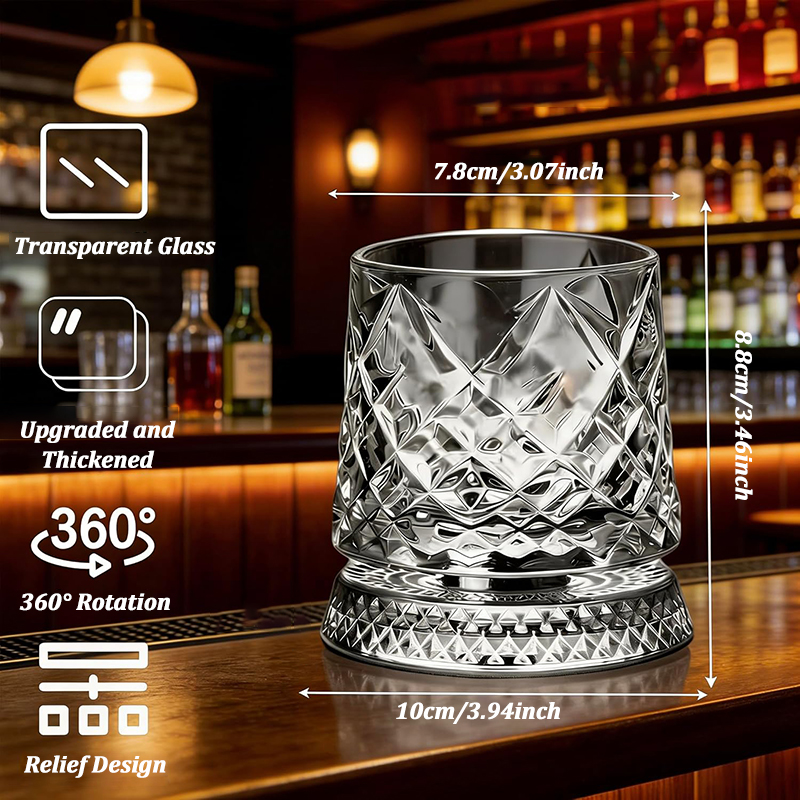 280ml Rotate Whiskey Glasses w - Wine Beer Glass recensie en prijs