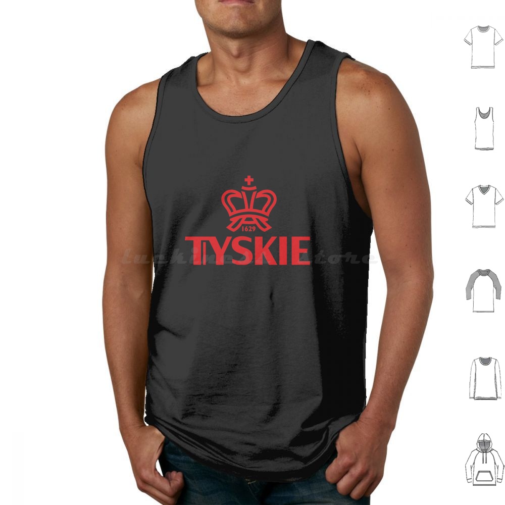 Tyskie Tank Tops Print Cotton  - Beer Wine Gin recensie en prijs
