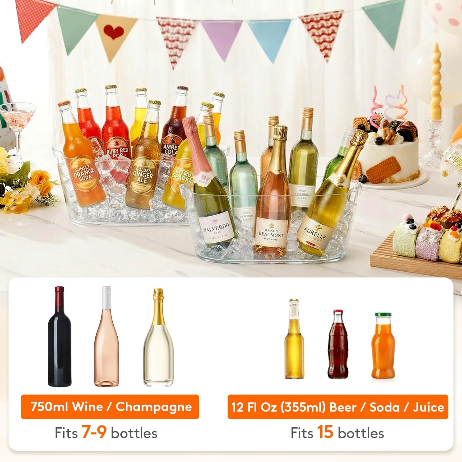 Lifewit 2 Pack 11.5L Clear Pla - Wine Beer Cooler recensie en prijs