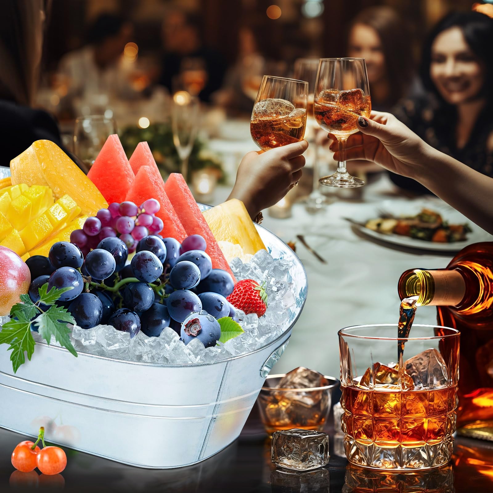 Galvanized Metal Ice Buckets W - Wine Beer Cooler recensie en prijs