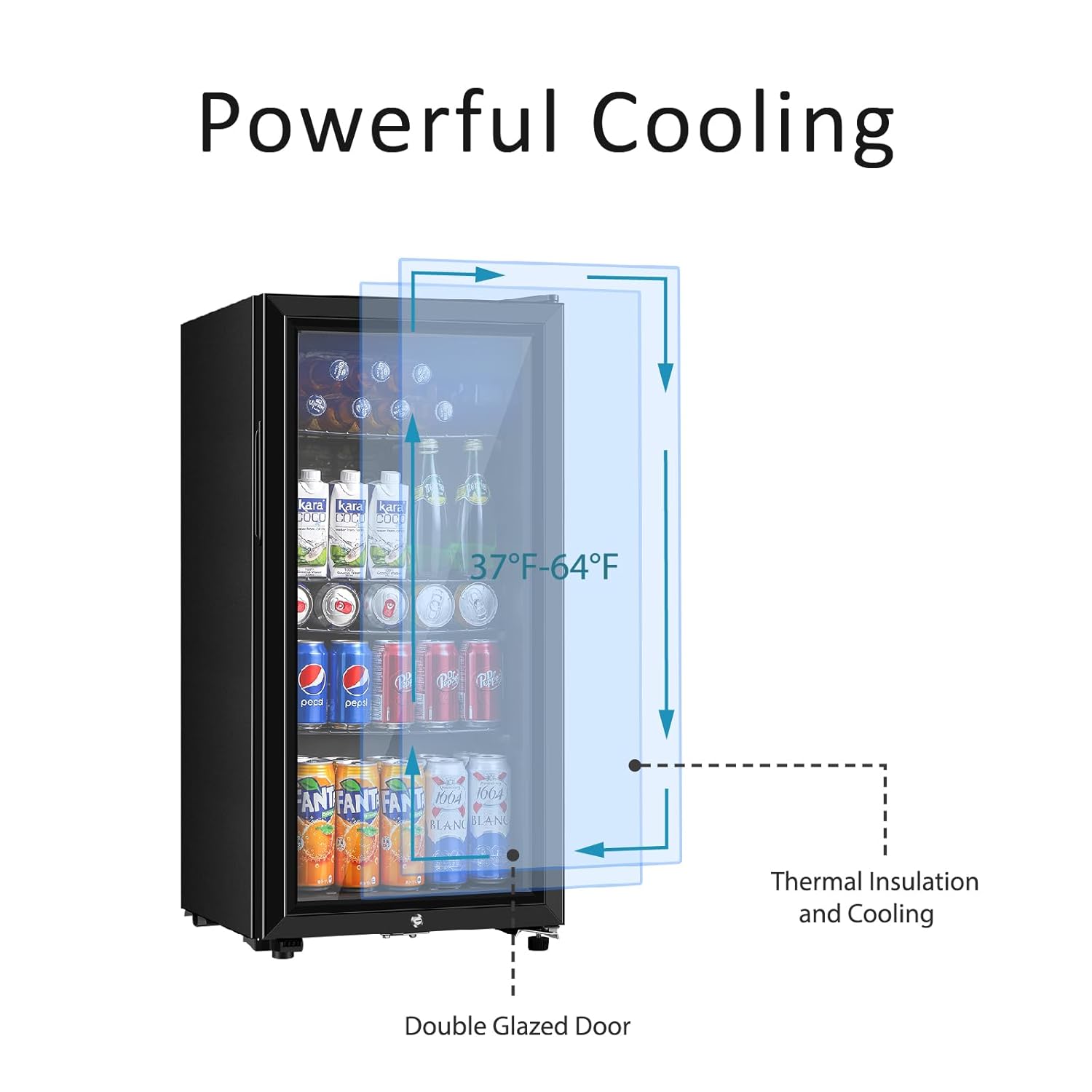 Beverage Refrigerator, 3.2 Cu. - Wine Beer Cooler recensie en prijs