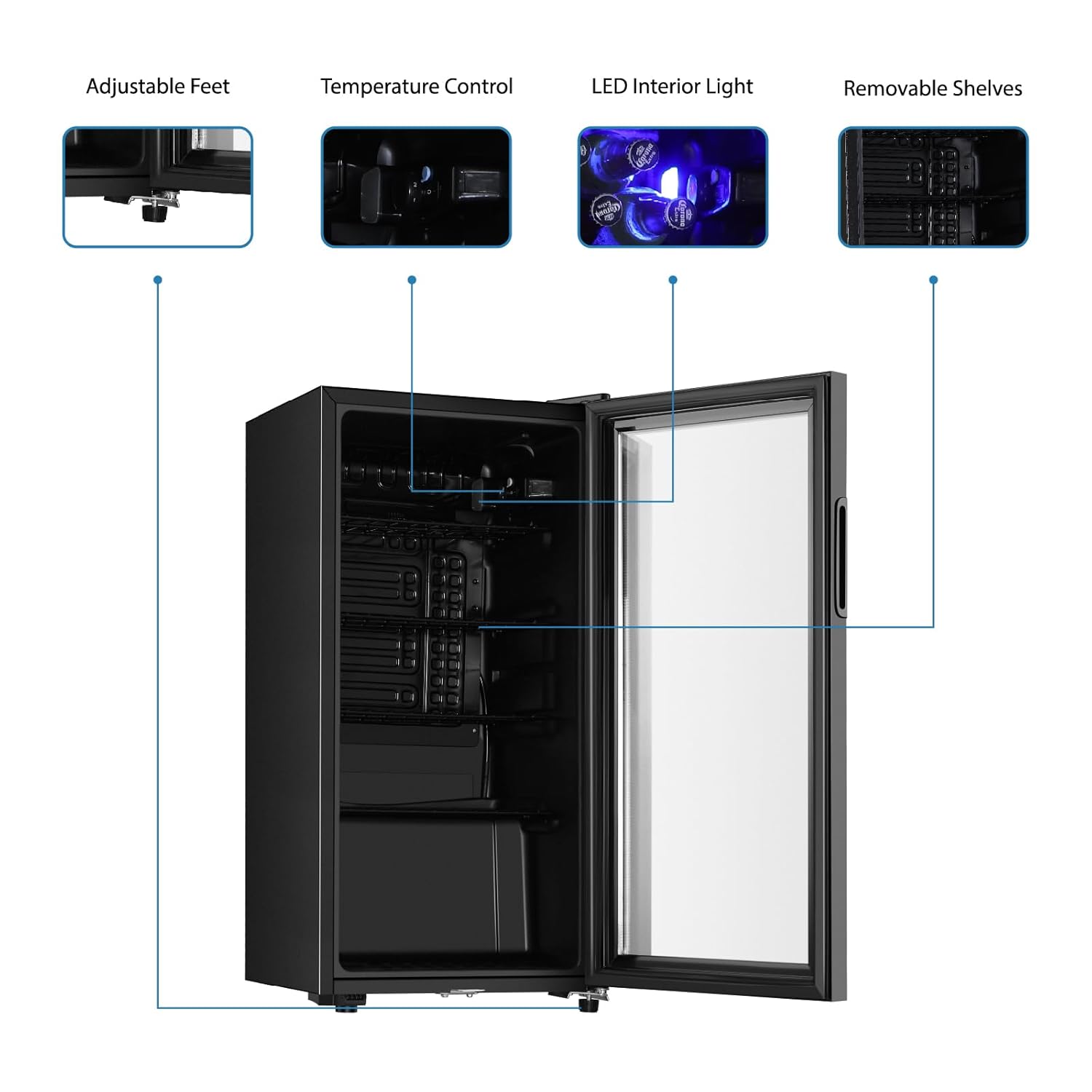 Beverage Refrigerator, 3.2 Cu. - Wine Beer Cooler recensie en prijs