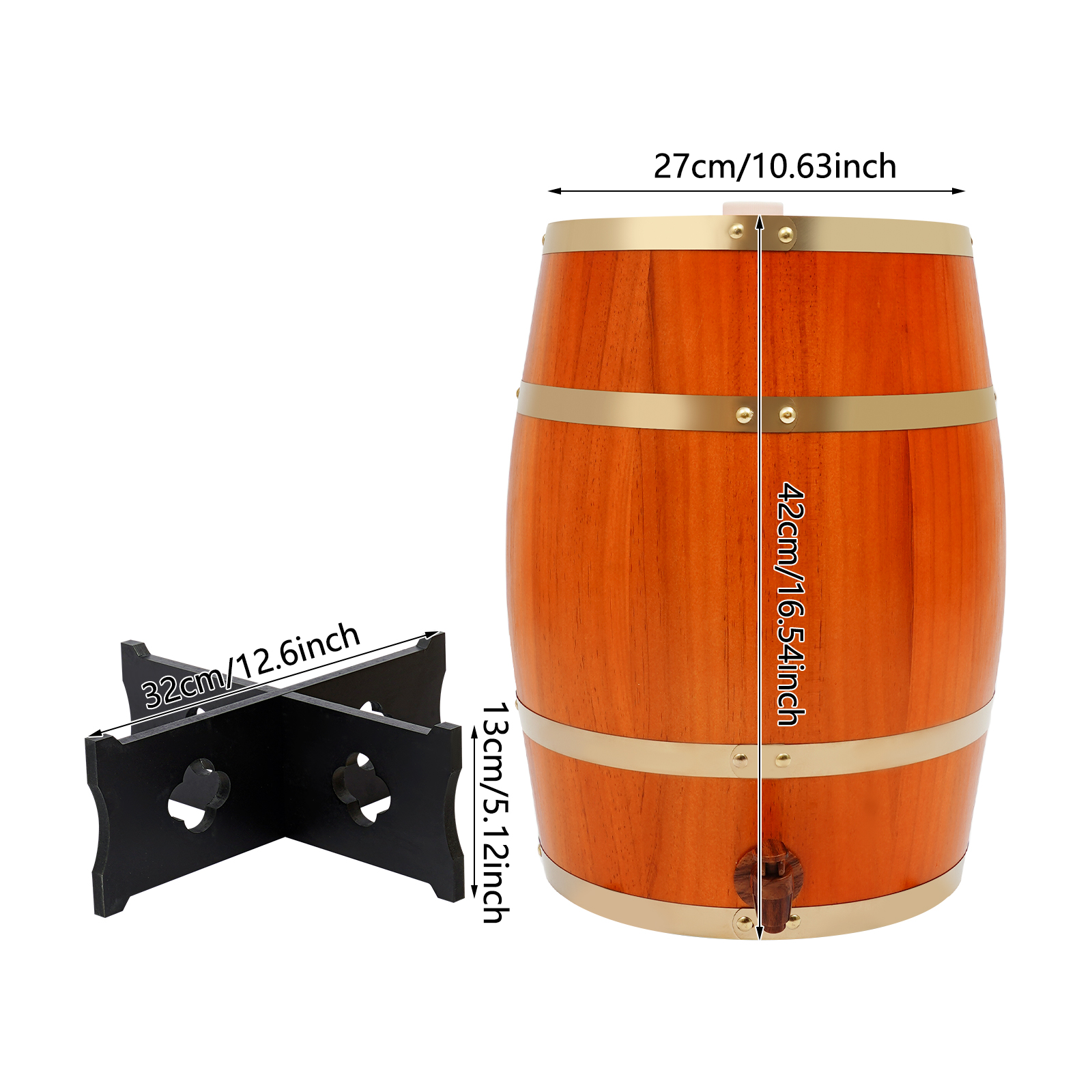 20L/5.28Gal Beige Wine Barrel, - Wine Beer Store recensie en prijs
