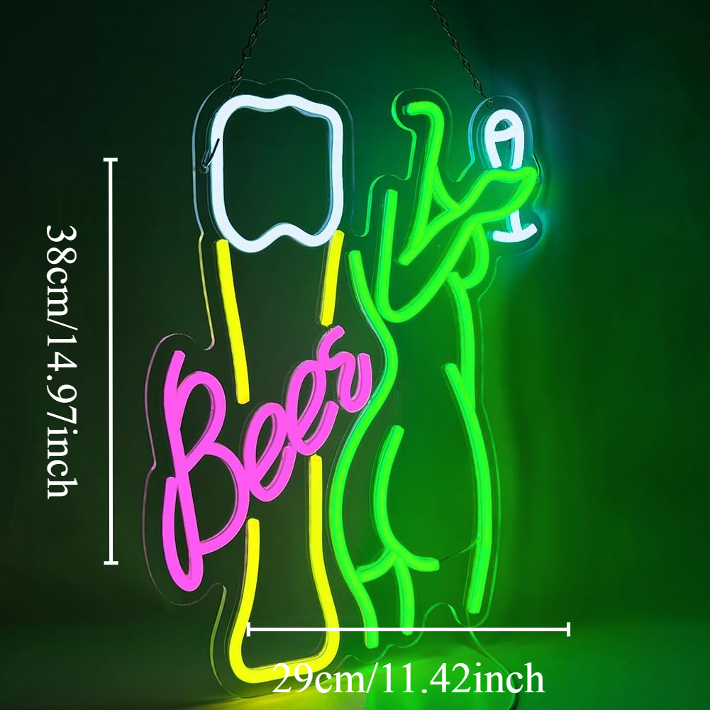 Beer Neon Sign Women's Body Ne - Wine Beer Store recensie en prijs