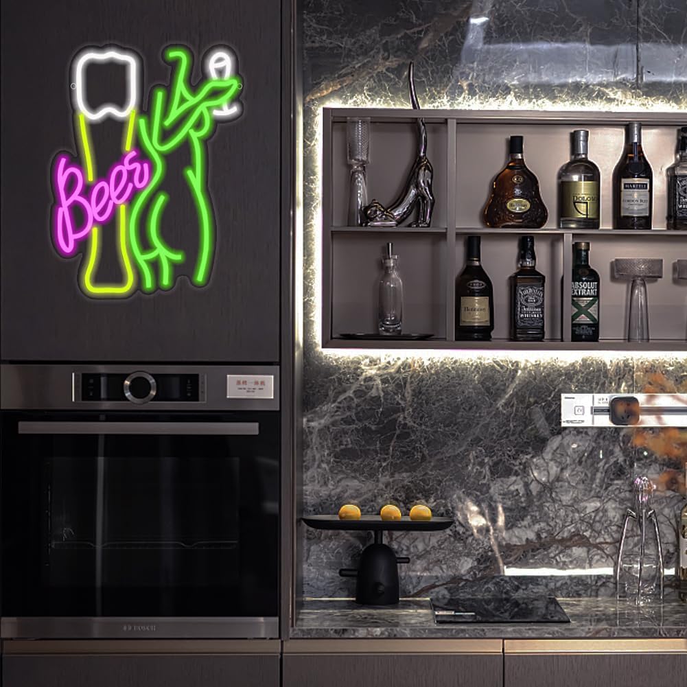 Beer Neon Sign Women's Body Ne - Wine Beer Store recensie en prijs