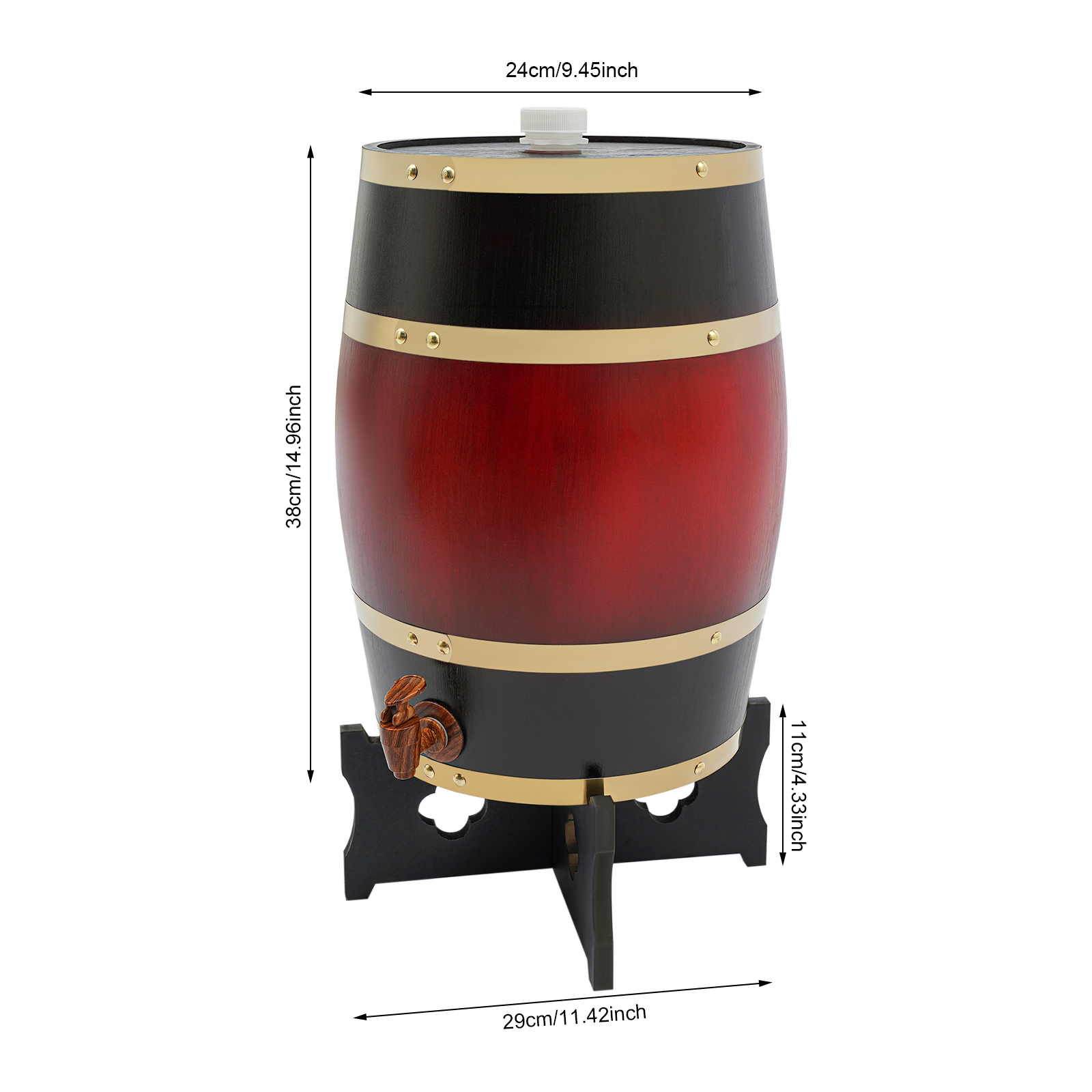 Wine Red Wine Barrel, 15L Wood - Wine Beer Store recensie en prijs